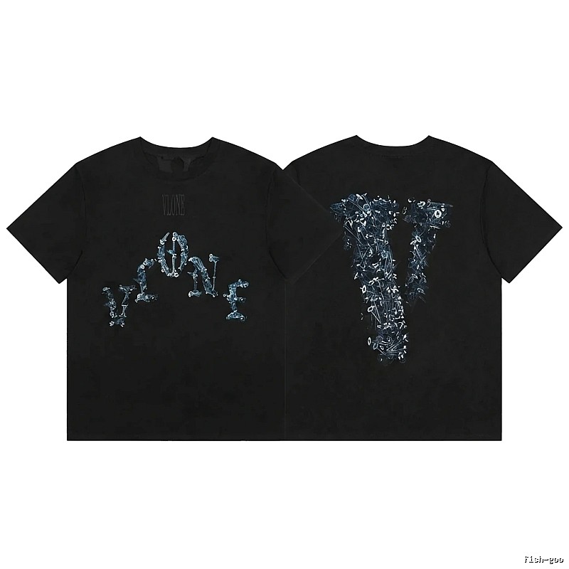 Vlone Skeleton Glow-in-the-Dark Black T-shirt