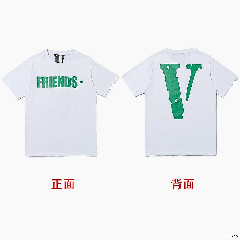 Vlone Statement Logo T-shirt Black Purple Vlone for Easy Pairing