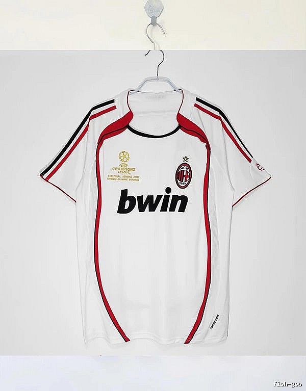 AC Milan Compact Retro soccer jersey Red Black Striped for Smart Casual Looks