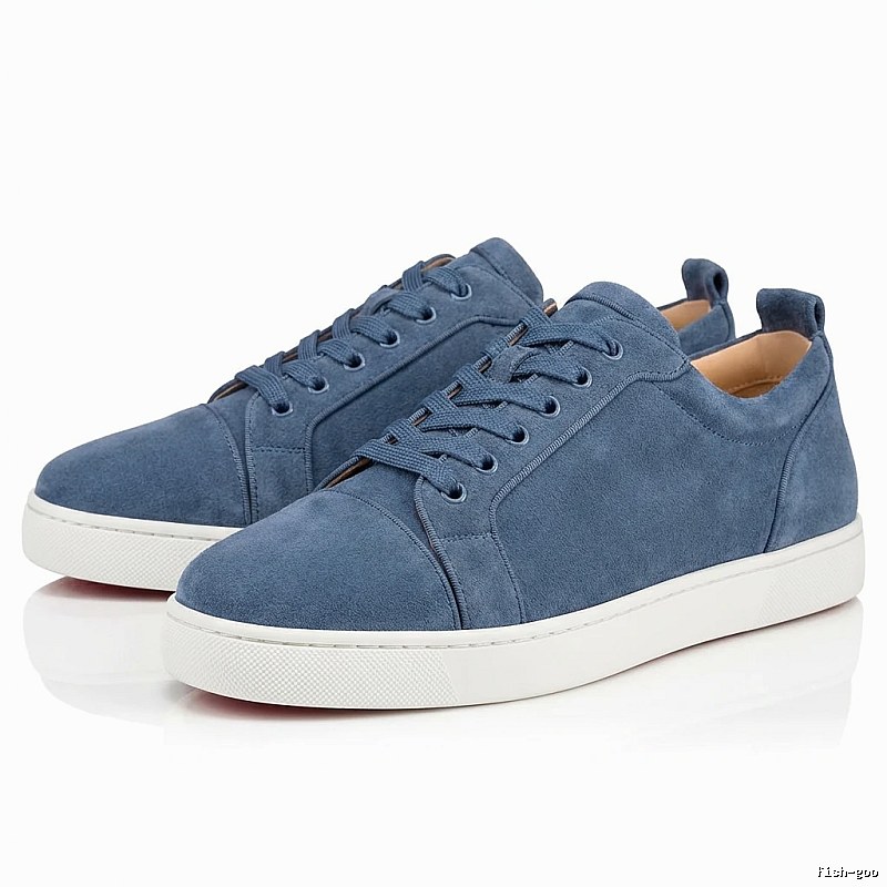 Christian Louboutin Blue and White Trendy Shoes