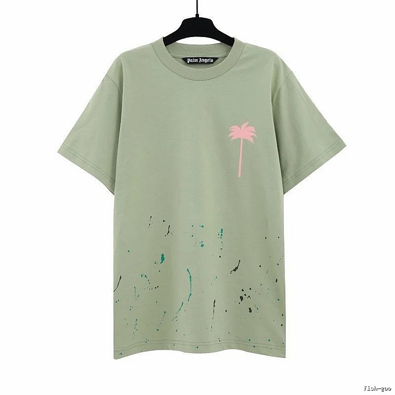 Palm Angels Urban Logo T-shirt White Palm Tree with Statement Pattern